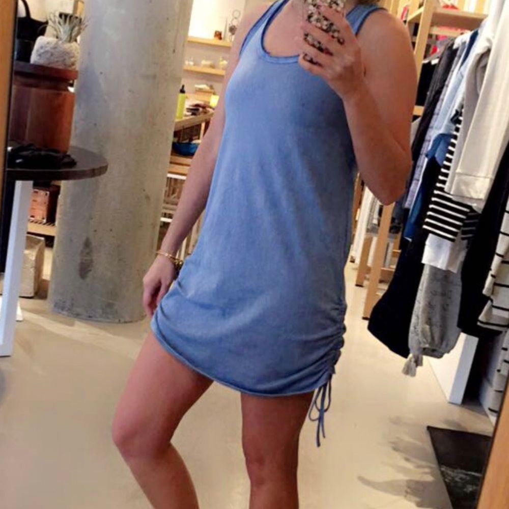 Blue Racerback Dress - Picture 4 of 4